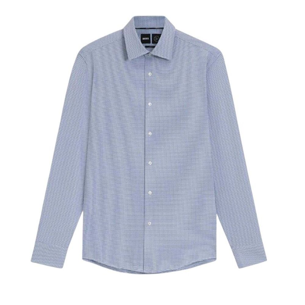 Boss Mens Hank Kent Collar Shirt / Blue
